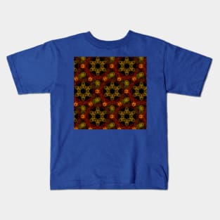 Neon Rainbow - Star Cells Kids T-Shirt